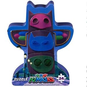 PJ Masks 24-Piece Puzzle in Storage Tin NEW